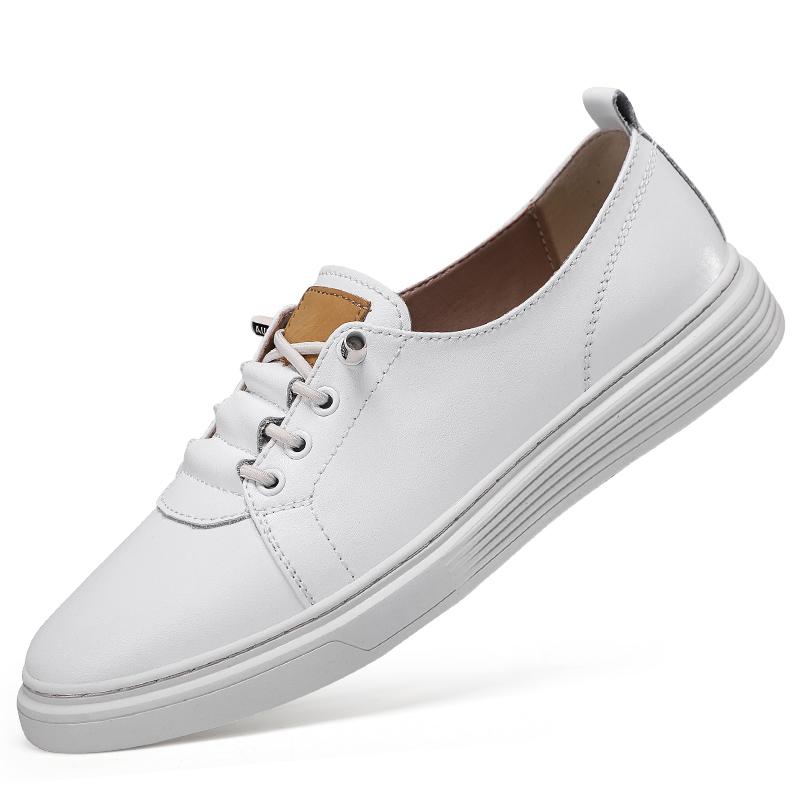 

Новые мужские повседневные туфли класса люкс ручной работы из кожи ленивые туфли модные летние кроссовки для вождения на открытом воздухе мокасины теннисная спортивная обувь 44 белый