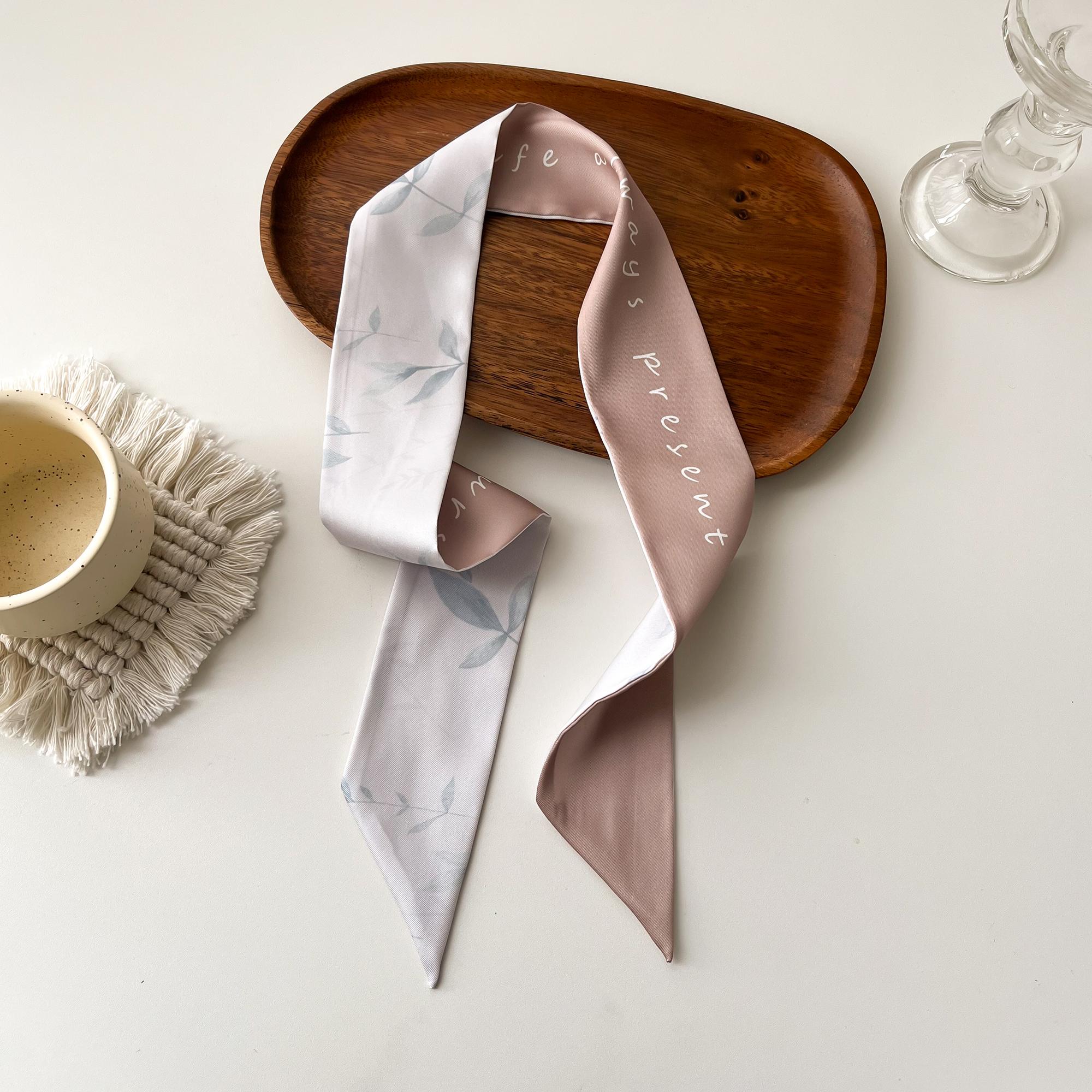 

Europe Fashion New National Style Small Nroken Flower Women s Decorative Twill Binding Bag Handle Silk Scarf Ribbon Scarf