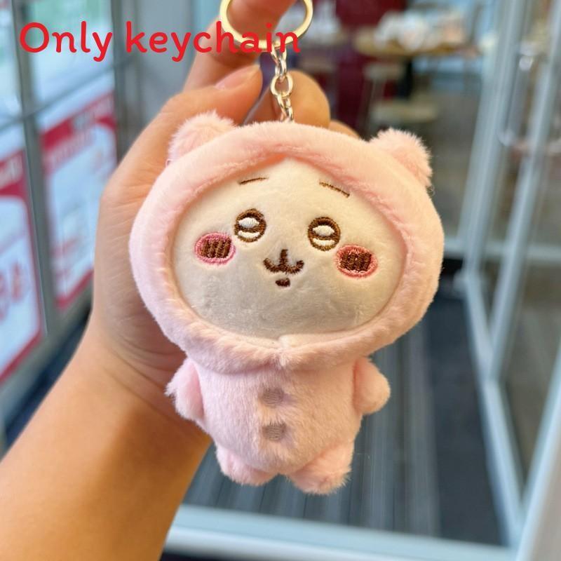 Joke Bear Chiikawa Hachiware Plush Keychain For Backpack Decor