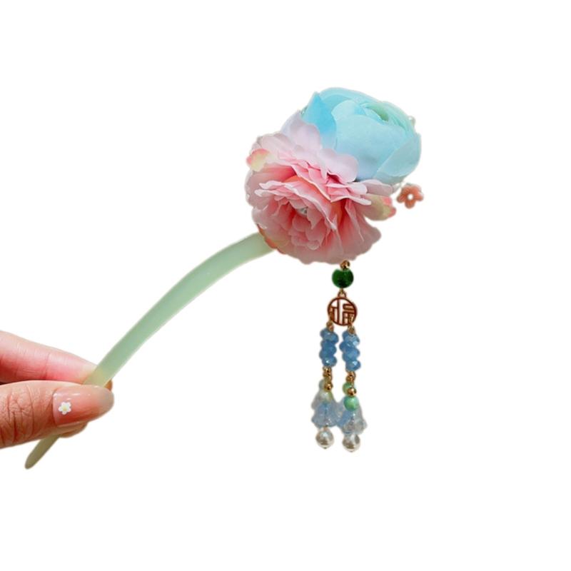 

Палочка для волос с кисточками, стразами Буяо для женщин, девушек Буяо для традиционных головных уборов, украшений для волос