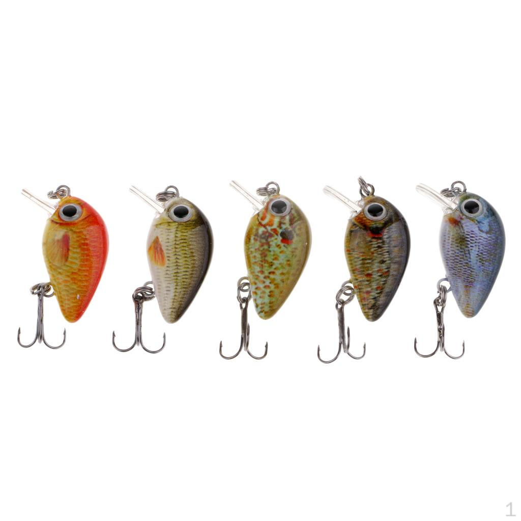 5Pcs/Box Mini Fishing S 2.7cm Vibration Minnow