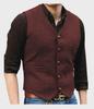 Men's V-Neck Wedding Vest - Perfect for Groom or Best Man