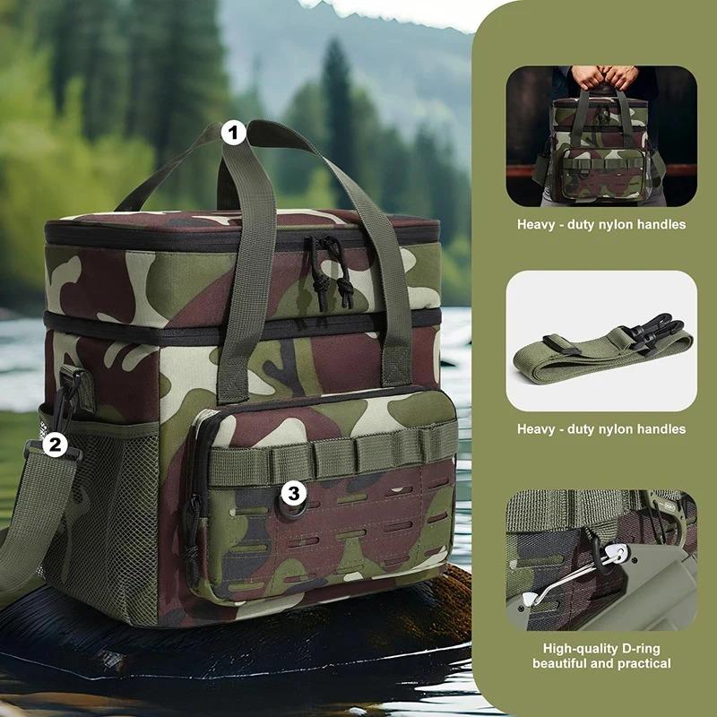 Thermal Picnic Cooler Backpack Refrigerator Outdoor Camping Insulated Bag Travel Beach Beer Leak-proof Food Storage Bag