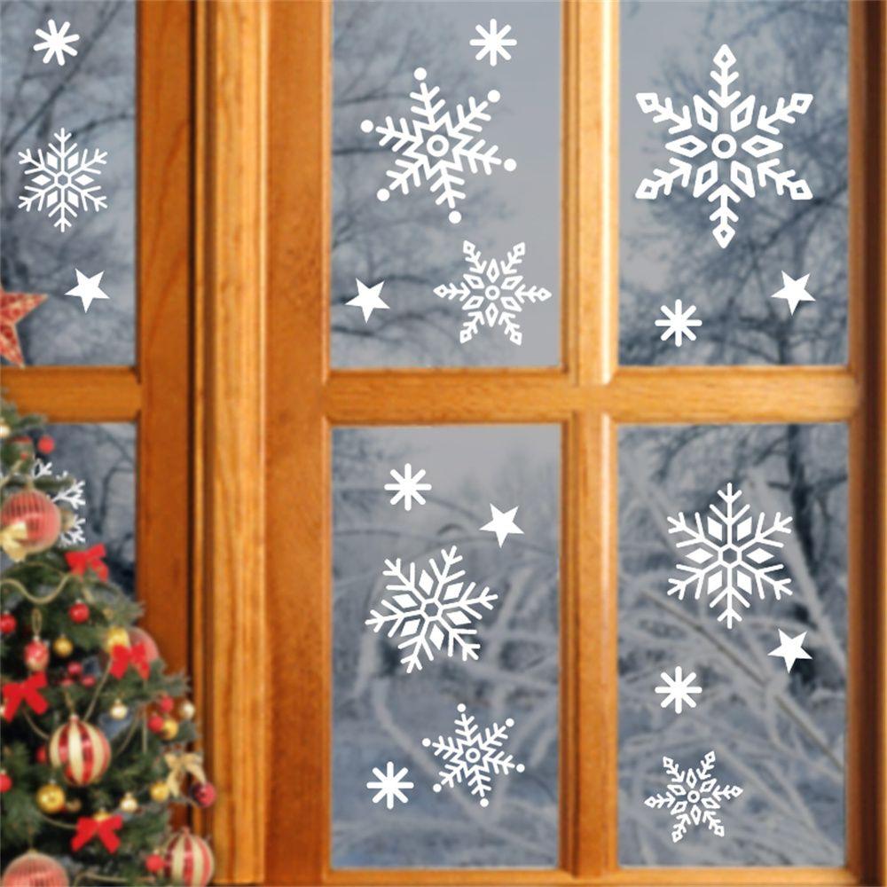 New Year Snowman Christmas Home Santa Claus Window Decoration Window Stickers Christmas Stickers