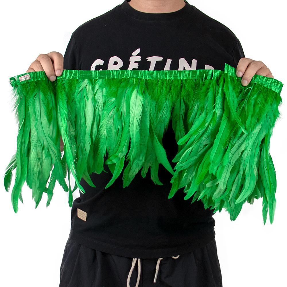 

2 Метра Разноцветная Отделка из Петушиных Хвостовых Перьев 25-30 См /10-12 Дюймов Фезанье Перо Бахрома Лента Для Карнавальных Плюмажей Украшение 2Meters трава зеленый