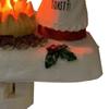 Xmas Night Light Flickering Campfire Effect Resin Plug In Night Lamp Holiday Decoration