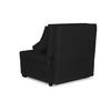 Fold-out Armchair Sleeping Function KIMO Bedding Container Family Furniture Black