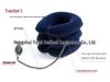 Inflatable Cervical Traction Device - Three-Layer Plush Massager Collar for Home Use