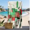 Toalha de Praia com Estampa de Futebol de Portugal Secagem Rápida Super Absorvente Macia Toalha de Banho para Natação Praia Viagem Fã Lembrança Presente