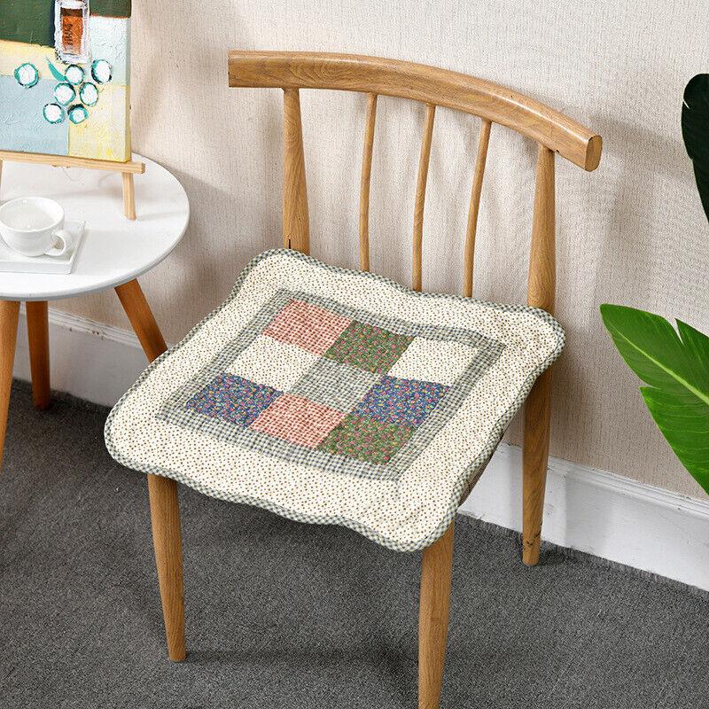 Podložka na židli s kravatami Polštář na židli Farmhouse Květinová kuchyně Jídelní sedák G