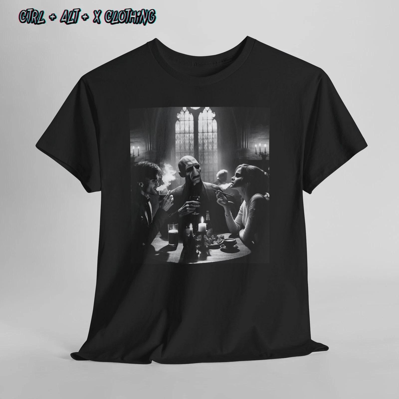 Harry Potter smoking Unisex Tee, Voldemort Hermione Granger Shirt unisex L