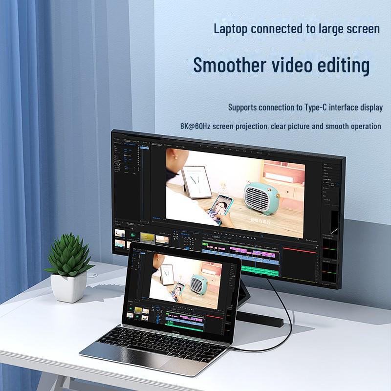 Biaz 1.2m USB4.0 Type-C Male to Male 8K Notebook Data Cable