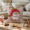 Cute Strawberry Cat   Personalized Pillow Cover Kids Bedroom Wild Party Decor Pillowcase kid Birthday shower Gift
