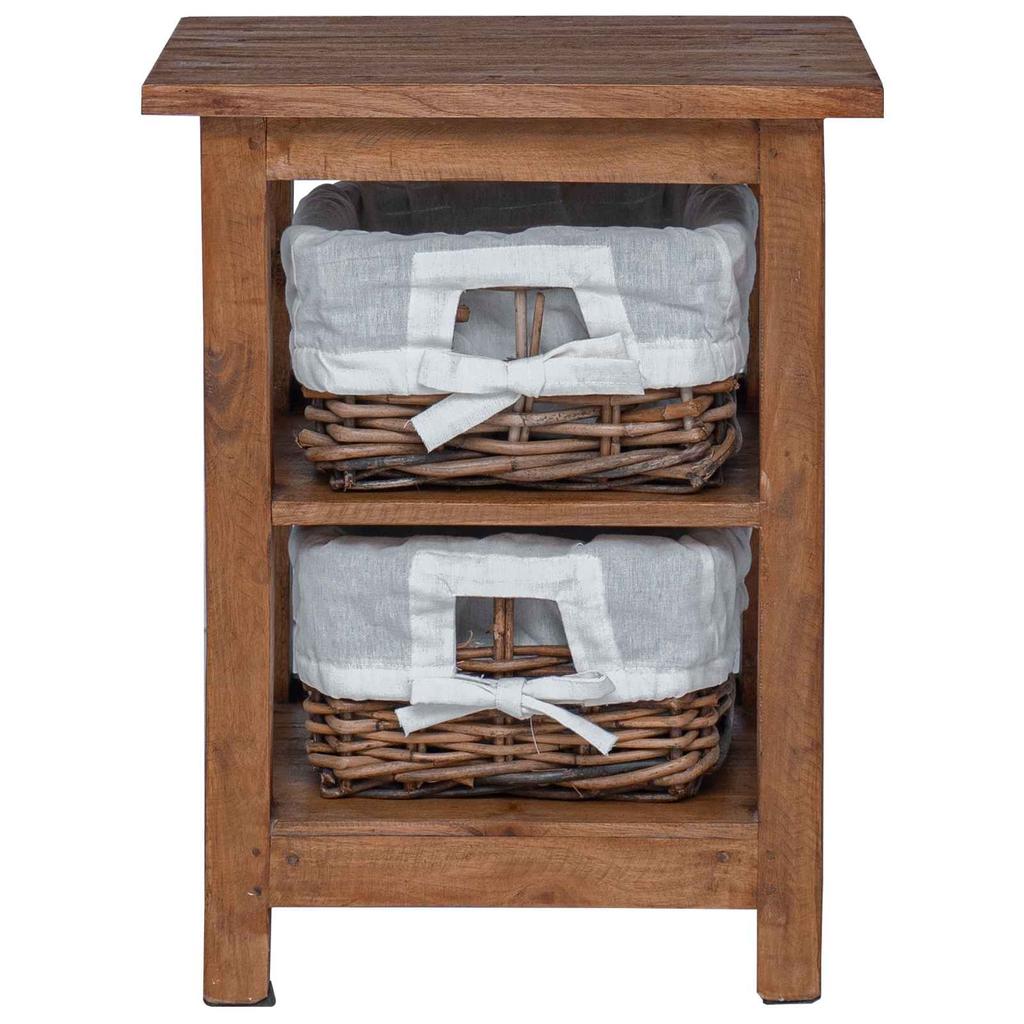 Side Table Brown 38 x 28 x 50 cm Solid Mahogany Wood