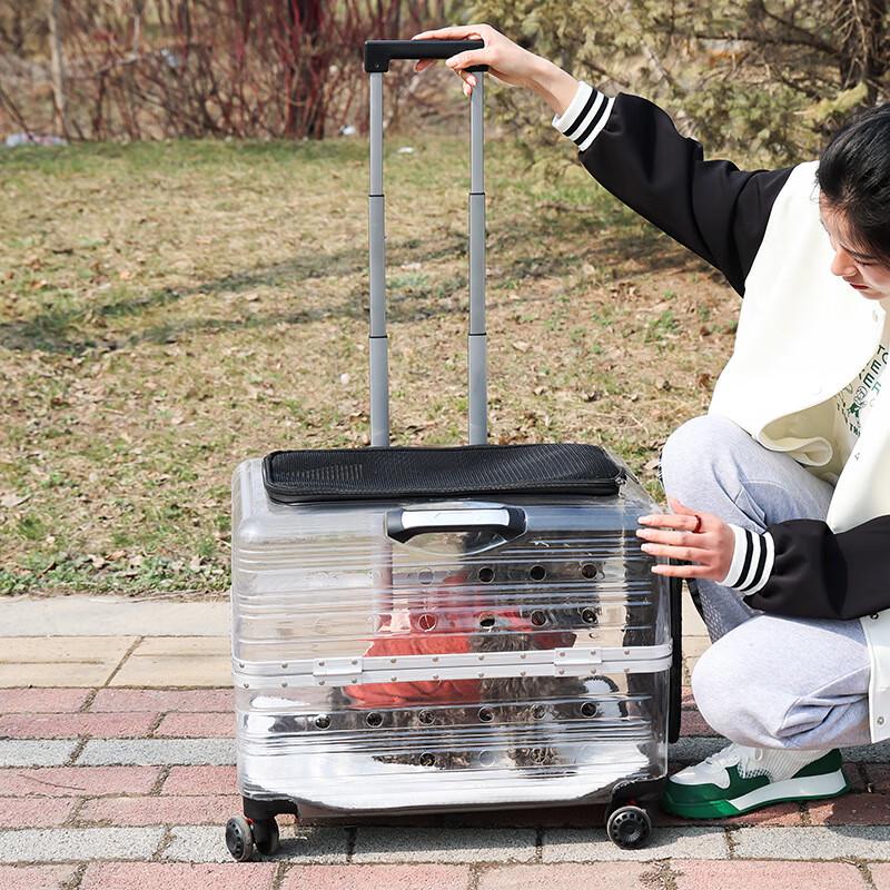 Pet Forest Transparent Large Capacity Pet Trolley Carrier