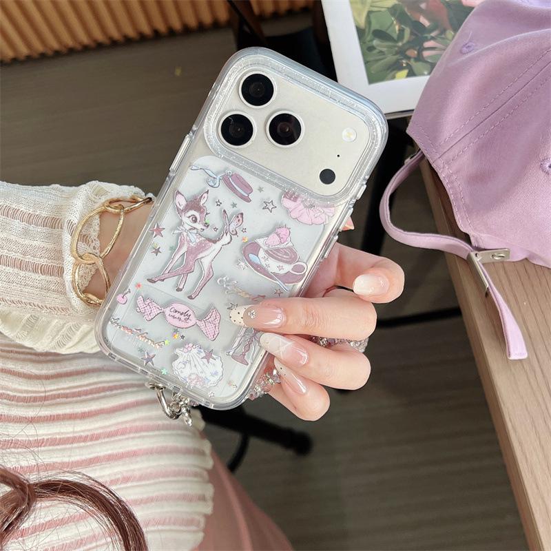 

IPhone Case - Japanese and Korean Dessert Theme for iPhone 17 Pro Max / 16 / 15 / 14 - High-End Feel, Little Deer Design iPhone 16 Pro