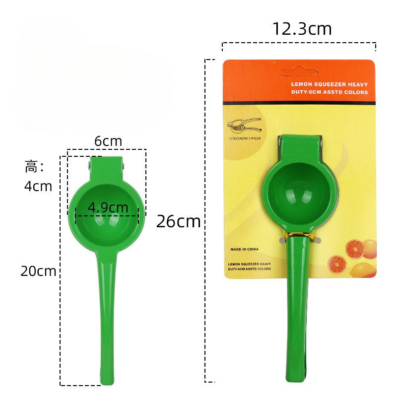 

1 шт. Ручной зажим для лимона Креативные кухонные гаджеты Красочная ручная соковыжималка для лимона Нелегко деформировать Мини домашний портативный зажим для лимона зелёный