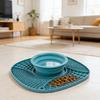 Pet Slow Feeder Mat Collapsible Silicone Dog Food Bowl with Lick Mat Slow Feeding Puzzle Bowl for Dogs And Cats