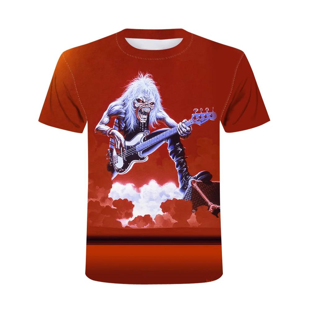 2025 New Summer Tide Muscle Warrior Pictures Men's T-shirt Casual 3D Printed T-shirt Hip Hop Metal Personality Crewneck Top 6XL