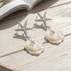 Tassel Beach Style Earrings Zinc Zinc Zinc Alloy Starfish Pendant Earrings Shell Dangle Earrings  Party