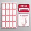 Self-Adhesive Name & Classification Label Stickers - 50 Sheets, Office Blank Handwritten Labels