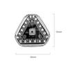 Solar Triangle LED Warning Light USB Rechargeable Vibration Sensor Car Safety Strobe 6 Modes