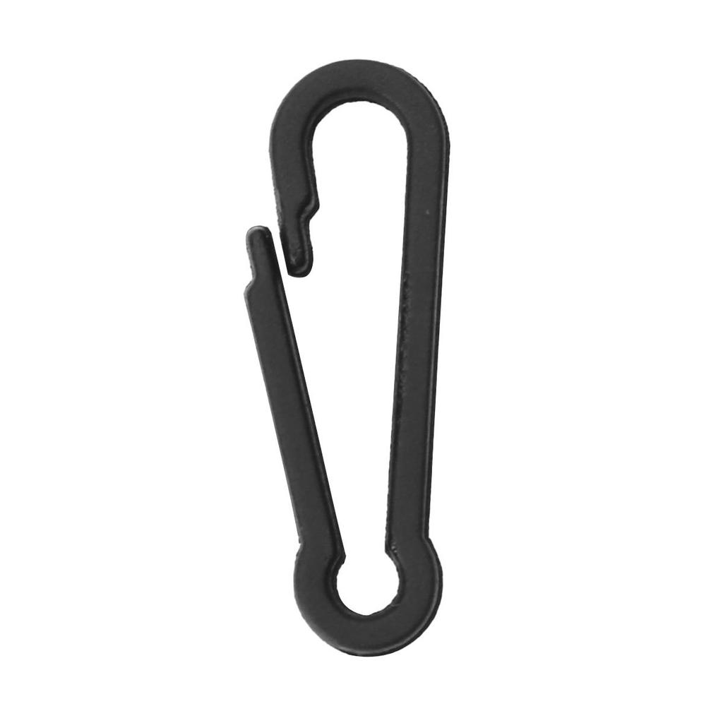 100 Pieces Mini Plastic Carabiner Hooks Buckle Clips for Paracord Keychain Bag Strap Parts