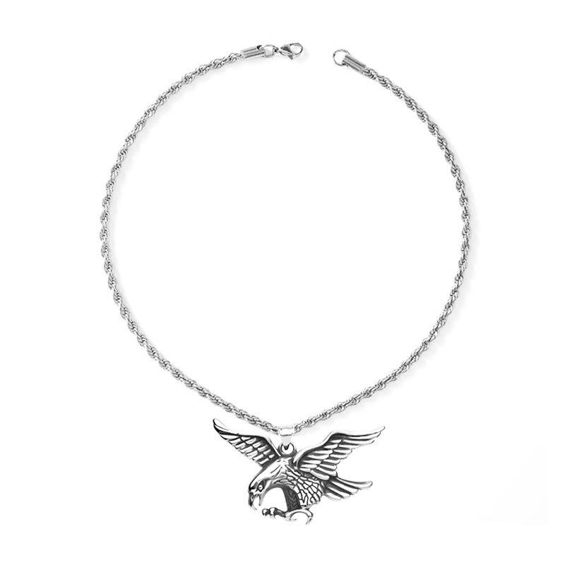 Classic Necklace Dapeng Spreading Wings Titanium Steel Pendant Men'S Eagle Spreading Wings Necklace Trendy Cool Personality Jewelry