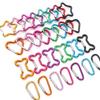 1pc Mountaineering Buckle Love Star Buckle D-Shaped Buckle Color Backpack Buckle Aluminum Keychain DIY Accessories