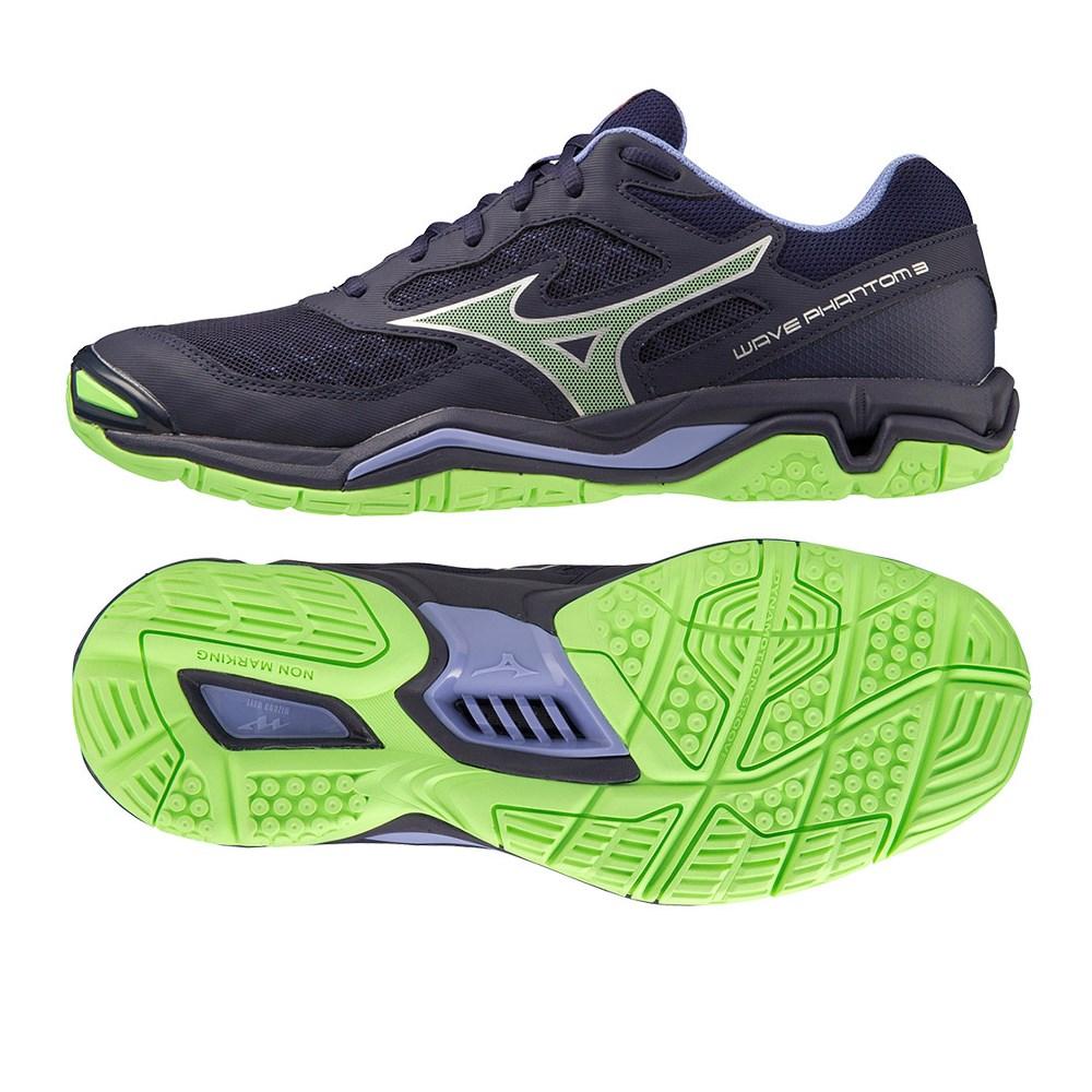 Sports Shoes Mizuno Black - Dark Blue - Green Wave Phantom 3