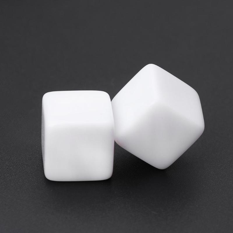 White Blank Dice Game Props Educational Toys Club/Party/Family Games Accessories
