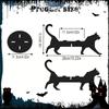 Cat Silhouette Plant Stand Display Rack Decorative Indoor Outdoor Wooden Flower Pot Holder for Hotel