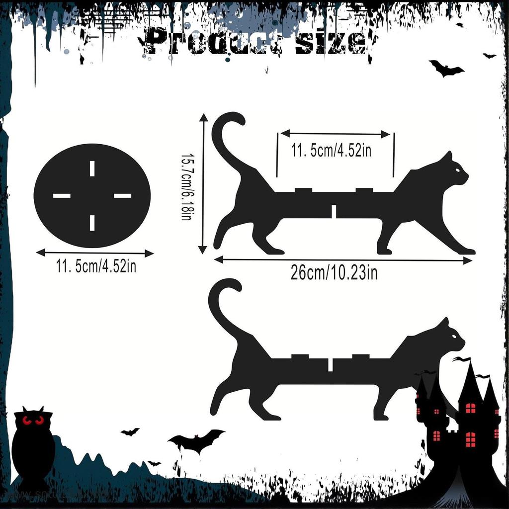 Cat Silhouette Plant Stand Display Rack Decorative Indoor Outdoor Wooden Flower Pot Holder for Hotel