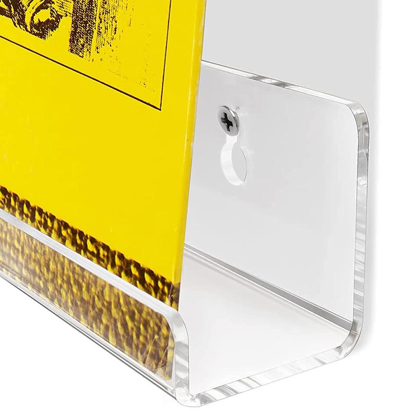 10 Stück Acryl Schallplatten Schweberegal Wandmontierter Halter Ausstellungsständer für Vinyl-Album