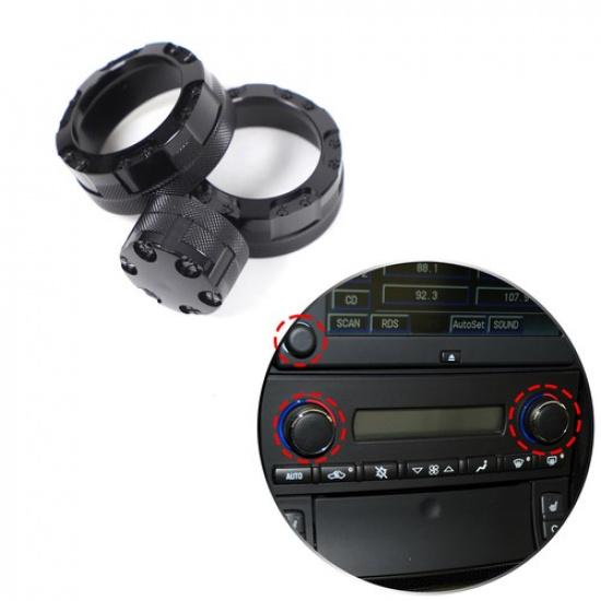 Red Air Conditioner Audio Volume Switch Knob Trim Ring For Corvette C6 07-13 US