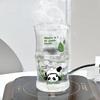 Cute China Panda Glass Creative Tea Bottle Single Transparent Coffee Cup Juice Panda Breakfast Milk Cup Glassware for Drinking