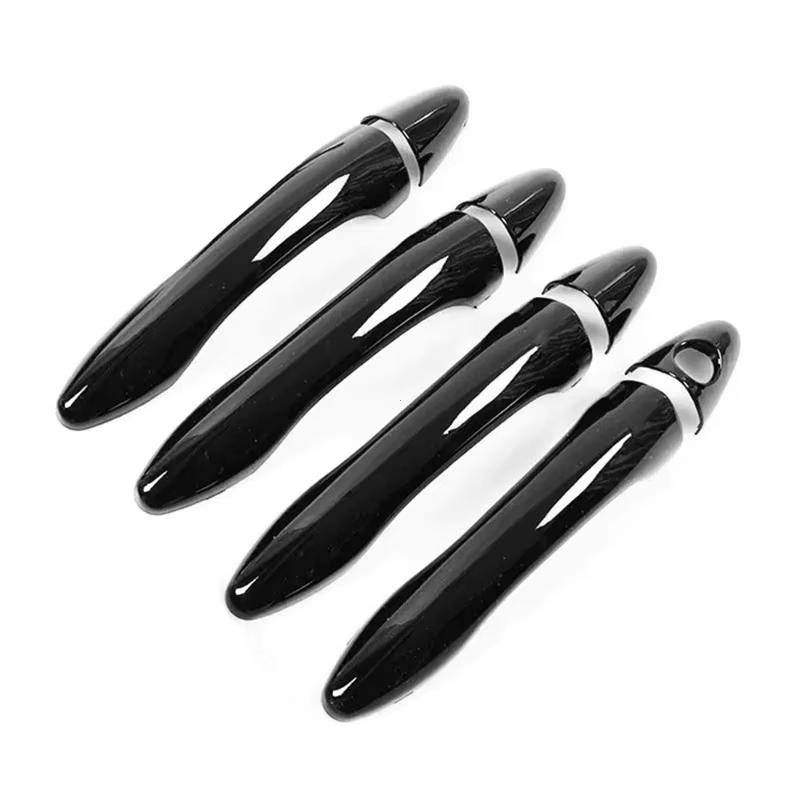 For Kia Optima K5 2011-2015 Smart Car Carbon Fiber Style Exterior Door Handle Moulding Cover Trim Sticker Decor Auto Accessories