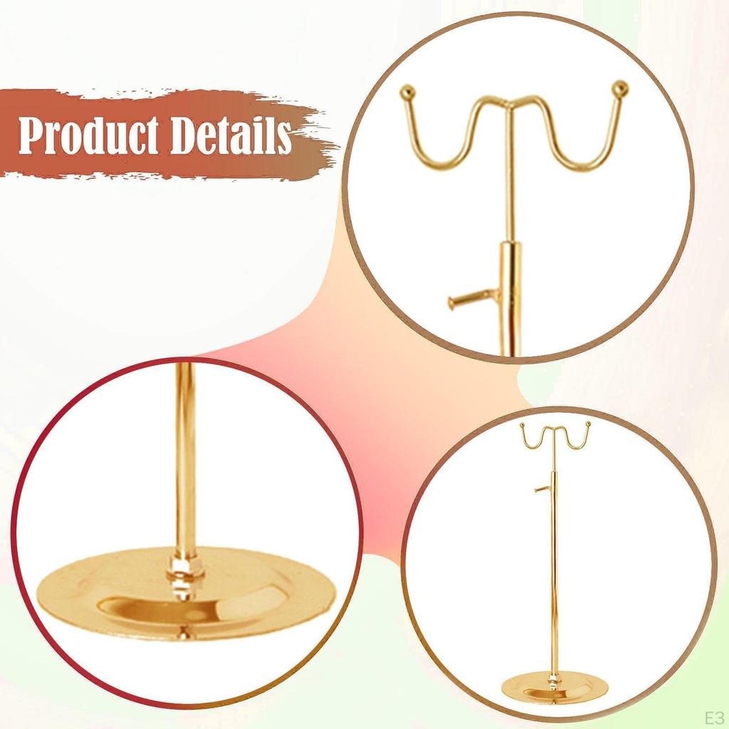 Purse Display Stand Adjustable Height for Boutique Exhibitions