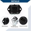 No.F5RZ8L603AC HVAC Blower Motor Resistor for Ford Contour 1995-2000 Radiator Fan Resistor Heater Blower Resistor Metal ABS 1 Pcs Black