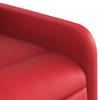 Electric Recliner Chair In Red Artificial Leather