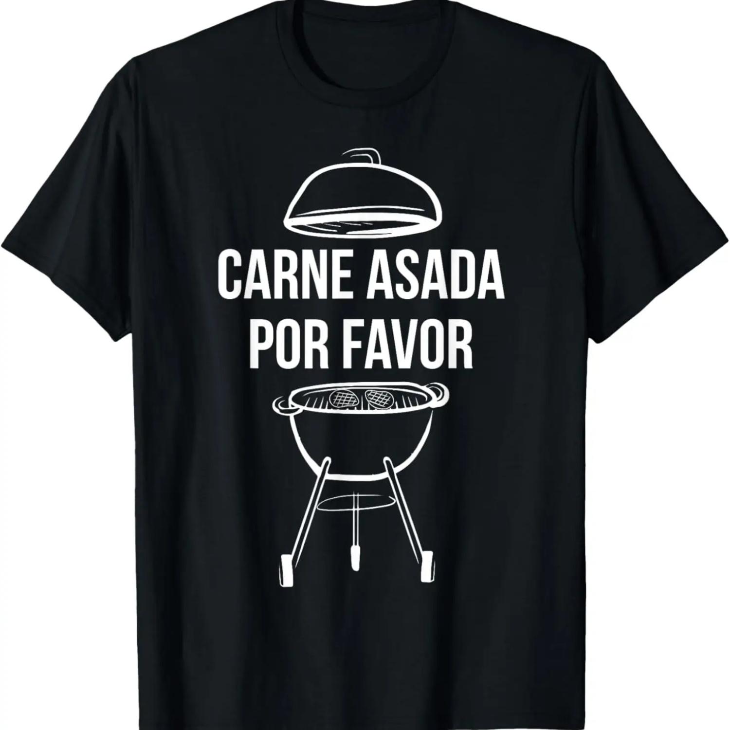 

Funny Steak Beef BBQ dad chef carne asada por favor barbacoa T-Shirt XXXXXL чорний