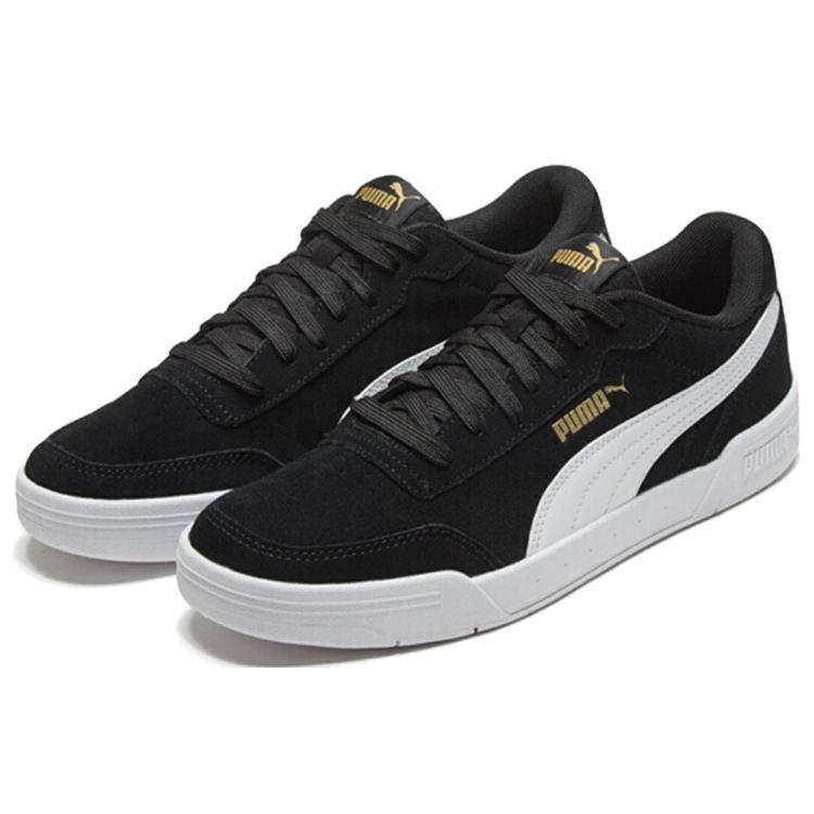 Puma Caracal Black White Unisex Sneakers Team-Gold 370304-01