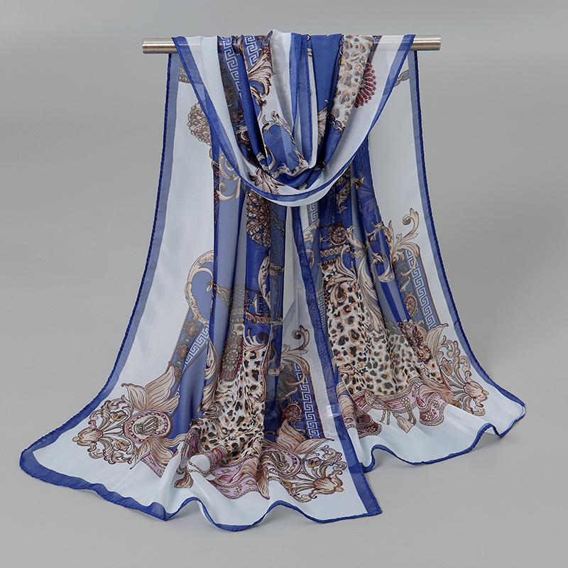 Fashion Women Printed Beach Scarf Bohemia Flower Summer Hijab Shawls And Wraps Female Foulard Sunscreen Sun Protection Shawls