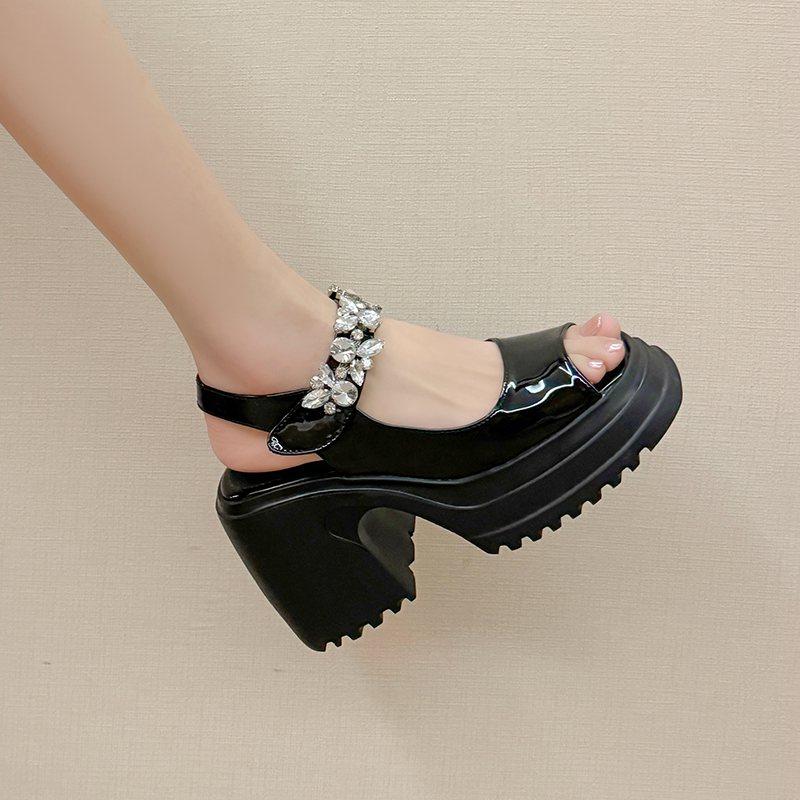 Krazing Pot из коровьей кожи с открытым носком — фото 15