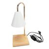 Candle Warmer Lamp Dimmable Smokeless Decorative Aroma Candle Wax Melting Light with Wooden Base