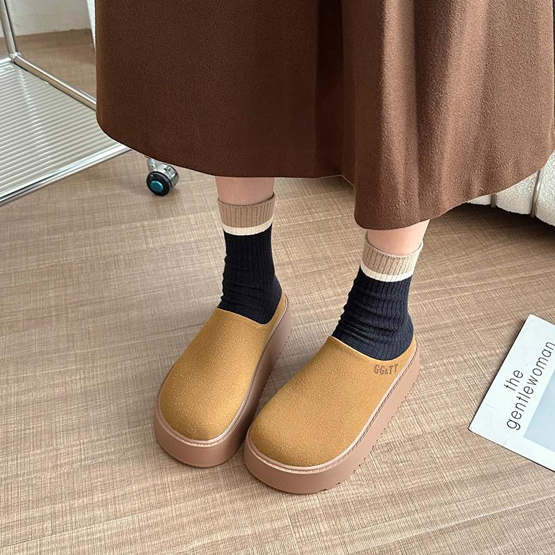 Fashion Nice Winter Women Slippers Ladies Slip on Platform Waterproof Slipper Female Outdoor Nice Shoes Woman Candy Color Shoe