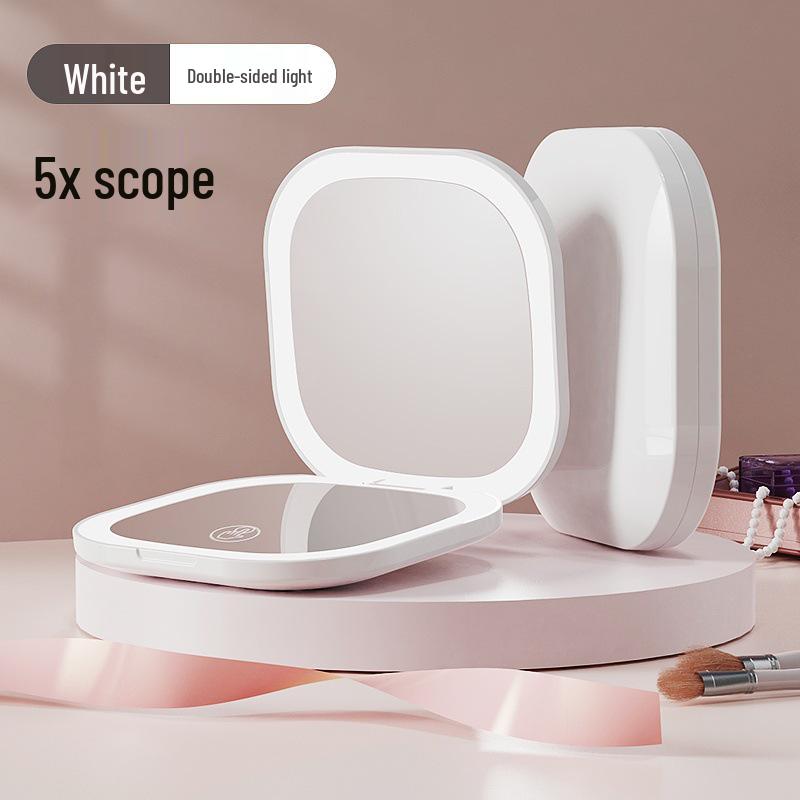 Portable Mini LED Lighted Foldable Makeup Mirror with Custom Logo