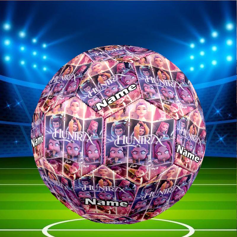 Custom Name Personalized KPop Demon Hunters-A Print Size 5 Soccer Ball Training & Match Football, for Team, Kicking, Gift for Football Enthusiasts