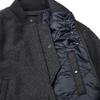 Uniqlo Engineered Garments Collaboration Solid Color Wool Ribbed Sleeve Button Closure Workwear Loose Flight Jacket Unisex Jackets 467597-08