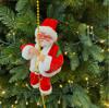 Electric Music Santa Claus Climbing Rope Window Display - Holiday Gift for Kids